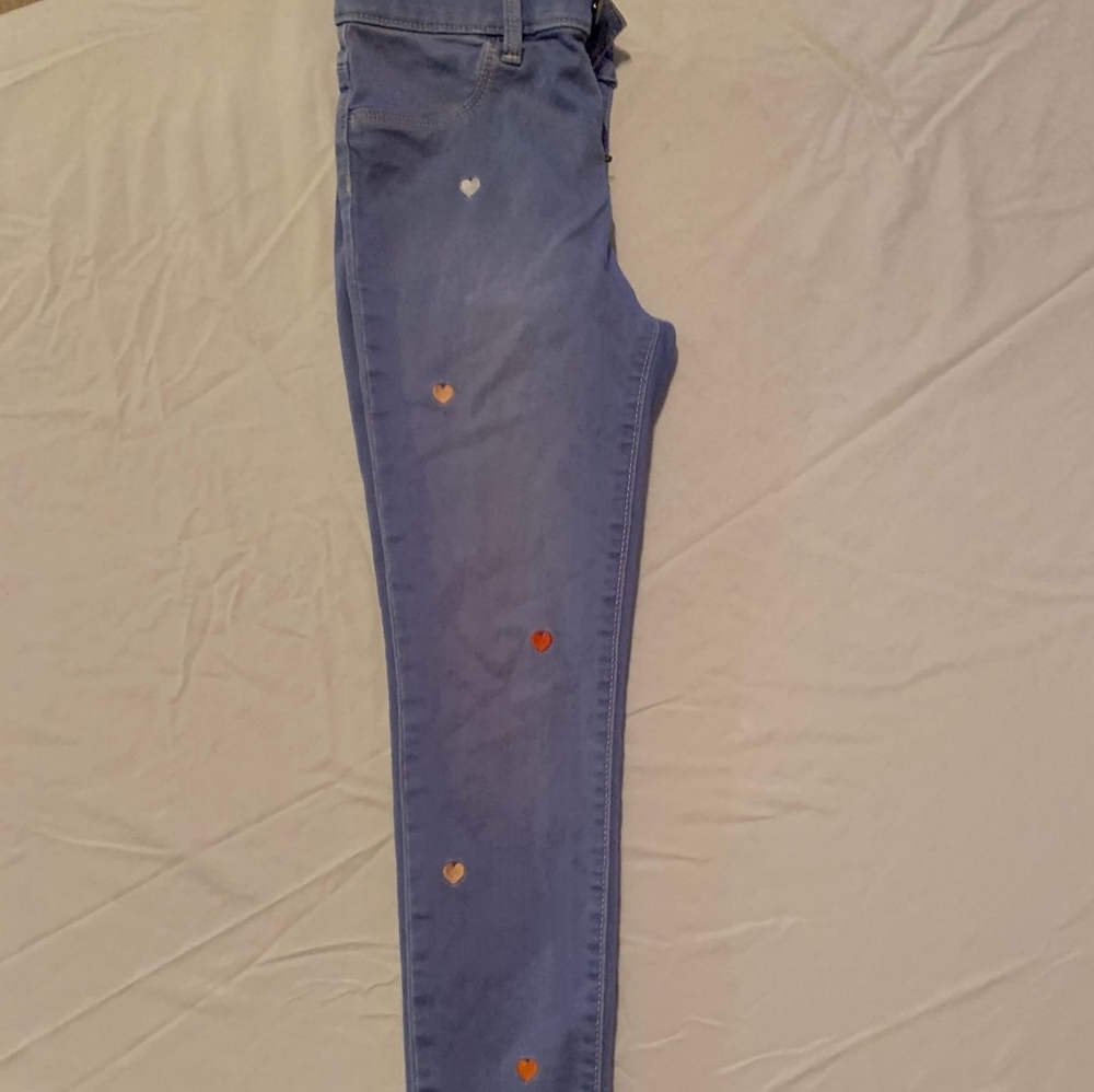 Blue heart jeans